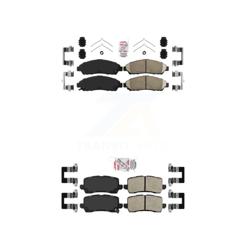 Front Rear Ceramic Disc Brake Pads Kit For 2014-2020 Acura RLX Sport Hybrid SH-AWD KNF-100763
