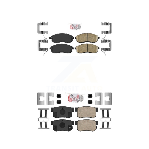 Front Rear Ceramic Disc Brake Pads Kit For Suzuki SX4 Crossover KNF-101723