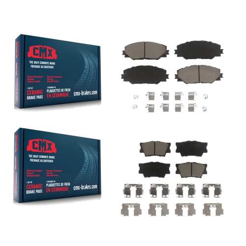 CMX  Front Rear Ceramic Brake Pads Kit for Toyota Rav4 Matrix Pontiac Vibe Kcx-100429