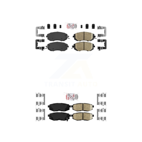 Front Rear Ceramic Disc Brake Pads Kit For Subaru BRZ Scion FR-S Toyota 86 KNF-100609