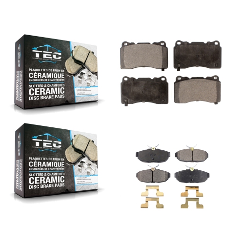 TEC  Front Rear Ceramic Brake Pads Kit for Ford Mustang Ktc-100002