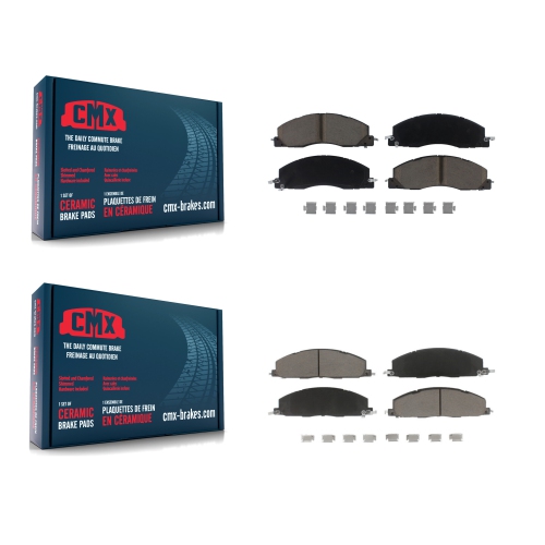 CMX  Front Rear Ceramic Brake Pads Kit for Ram 3500 2500 1500 Dodge Kcx-100043