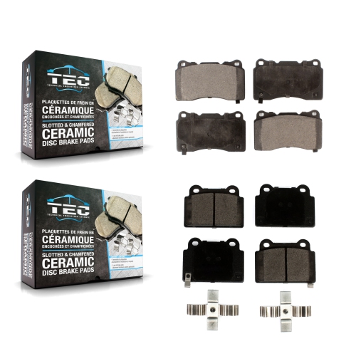 TEC  Front Rear Ceramic Brake Pads Kit for Mitsubishi Lancer Ktc-100572
