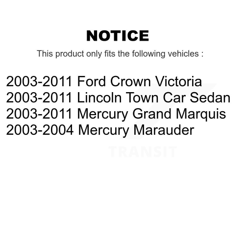 Front Rear Ceramic Brake Pads Kit For Ford Crown Victoria Lincoln Town Car Mercury Grand KTC-100489