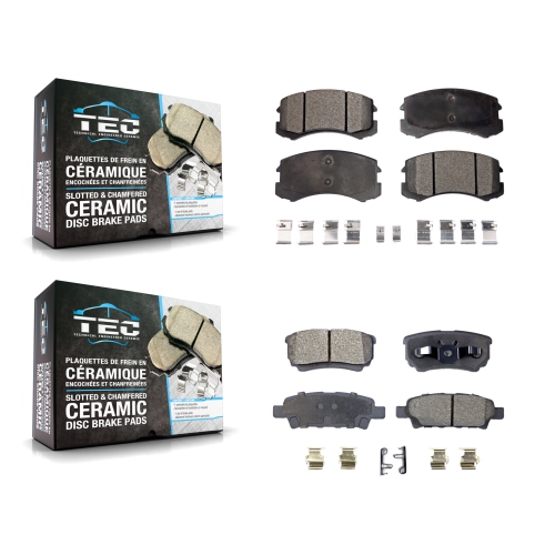 Plaquettes de frein avant arrière en céramique pour Mitsubishi lancer KTC-100456 2007