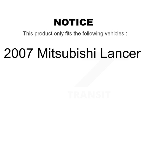 Plaquettes de frein avant arrière en céramique pour Mitsubishi lancer KTC-100456 2007