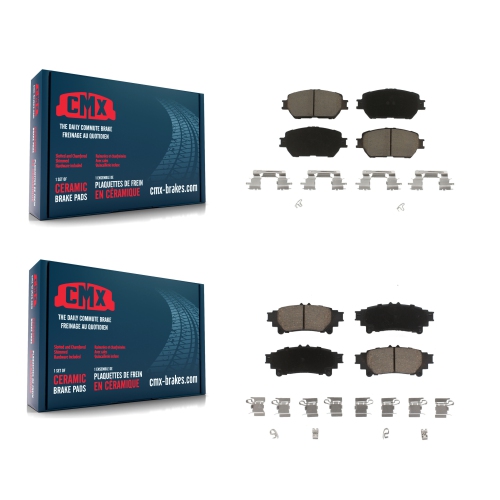 Front Rear Ceramic Brake Pads Kit For 2014 Lexus IS250 C F Sport KCX