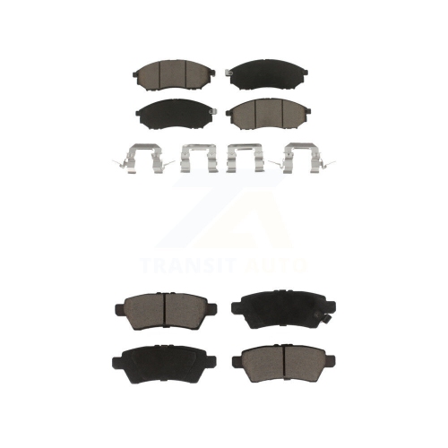 Image 1 of 8.. Front Rear Ceramic Brake Pads Kit For 2008-2012 Nissan Pathfinder 5.6L KCX-100283