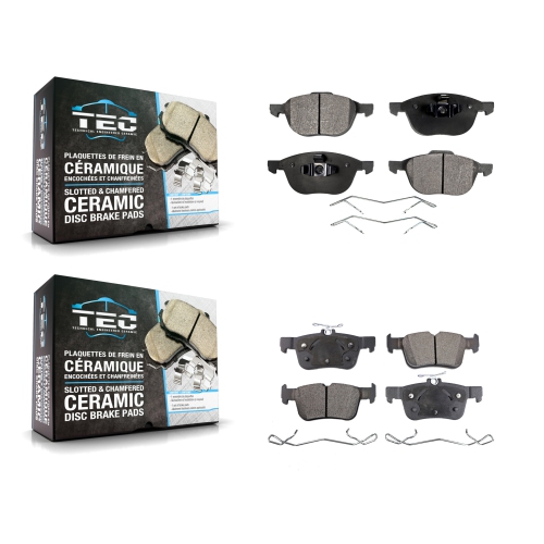 TEC  Front Rear Ceramic Brake Pads Kit for Ford Escape Ktc-100028