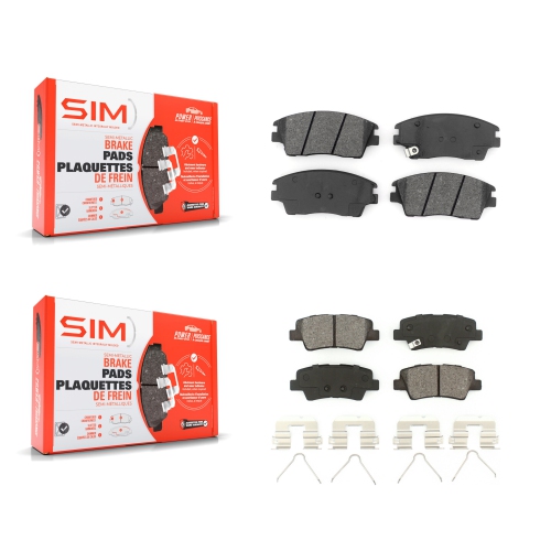 SIM  Front Rear Semi-Metallic Brake Pads Kit for Hyundai Tucson Kia Sportage Ksm-100472