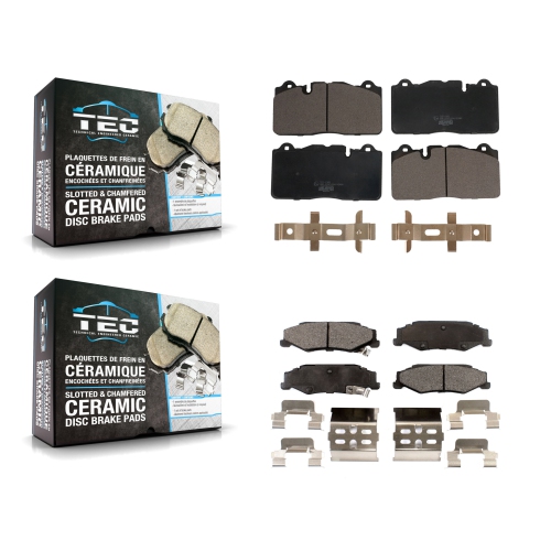 Front Rear Ceramic Brake Pads Kit For 12 Chevrolet Corvette With Composite Brakes KTC-100702