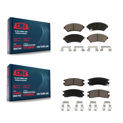 CMX  Front Rear Ceramic Brake Pad Kit for Chevrolet Buick Impala Pontiac Century Montana Grand Kcx-100124