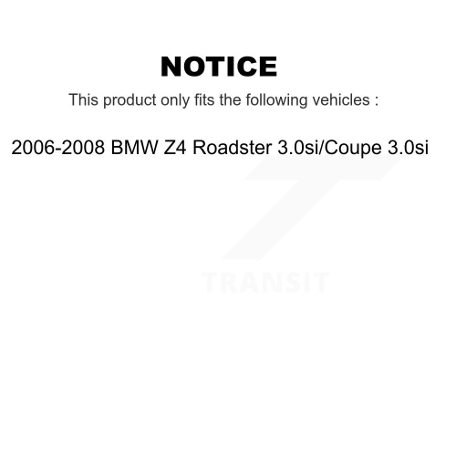 Front Rear Semi-Metallic Brake Pads Kit For 2006-2008 BMW Z4 Roadster 3.0si Coupe KSM-100435