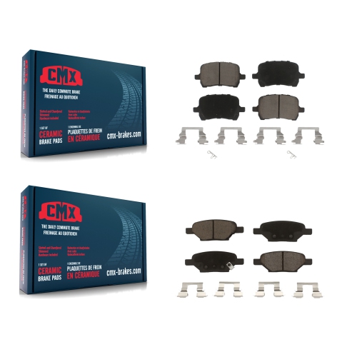 CMX  Front Rear Ceramic Brake Pads Kit for Chevrolet Malibu Pontiac G5 G6 Cobalt Hhr Saturn Kcx-100149