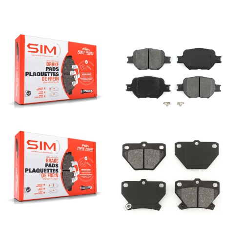 SIM  Front Rear Semi-Metallic Brake Pads Kit for Toyota Celica Ksm-100347