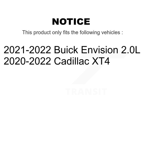 Jeu de plaquettes de frein à disque en céramique avant arrière pour Cadillac XT4 KNF-101497 de Buick Envision