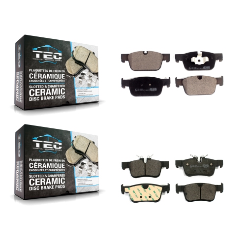 TEC  Front Rear Ceramic Brake Pad Kit for 2018-2019 Volvo Xc60 With 322MM Diameter Rotor Ktc-100561
