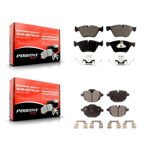 Front Rear Semi-Metallic Brake Pads Kit For BMW 528i xDrive KPF-100200