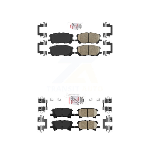 Front Rear Ceramic Disc Brake Pads Kit For Lexus RX350 RX330 Toyota Highlander RX400h KNF-101032