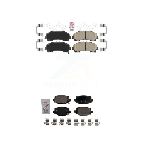 AMERIBRAKES  Front Rear Ceramic Disc Brake Pads Kit for Infiniti Qx50 Qx55 Knf-101695
