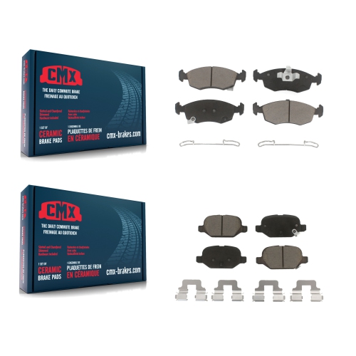 CMX  Front Rear Ceramic Brake Pads Kit for Fiat 500 Kcx-100206