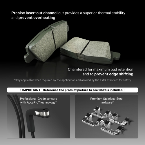 Front Rear Semi-Metallic Brake Pads Kit For Honda Civic KPF-100213