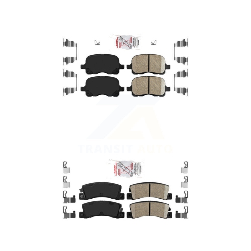 Plaquettes de frein arrière en céramique pour Chevrolet Prizm KNF-101722 2002