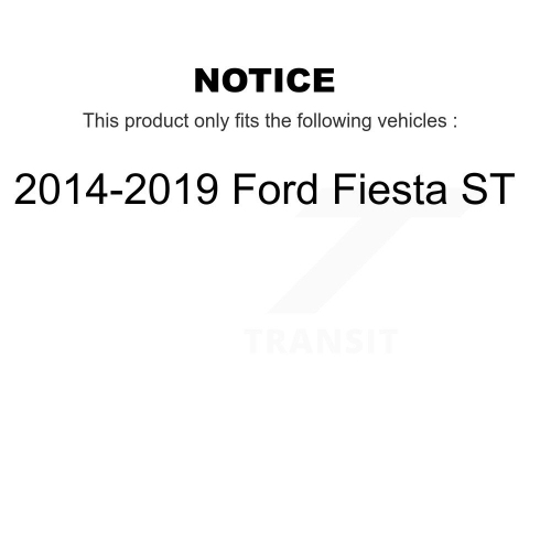 Front Rear Ceramic Brake Pads Kit For 2014-2019 Ford Fiesta ST KCX-100291