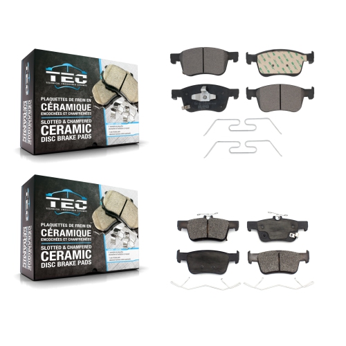 TEC  Front Rear Ceramic Brake Pads Kit for Honda Civic Accord Acura Integra Ktc-100603