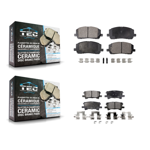 TEC  Front Rear Ceramic Brake Pads Kit for Toyota Highlander Ktc-100451