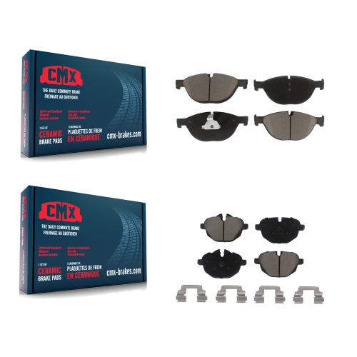 CMX  Front Rear Ceramic Brake Pads Kit for 2012-2013 Bmw 528I Xdrive With Performance Brakes Kcx-100010