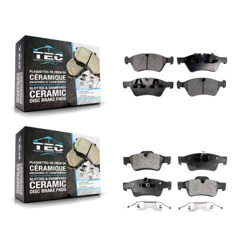 TEC  Front Rear Ceramic Brake Pad Kit for Mercedes-Benz Ml350 Ml320 Gl350 R350 Gl320 Gl450 G55 Ktc-100075