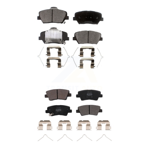 POSITIVE PLUS  Front Rear Semi-Metallic Brake Pads Kit for 2019-2022 Hyundai Nexo Kpf-100680
