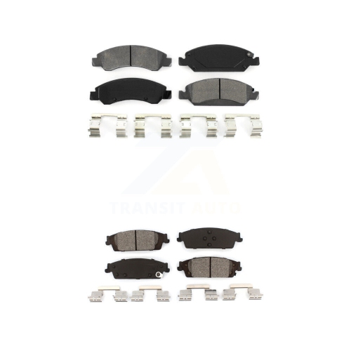 SIM  Front Rear Semi-Metallic Brake Pads Kit for Gmc Chevrolet Sierra 1500 Silverado Tahoe Xl Ksm-100134