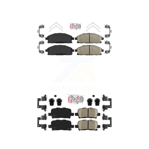 Image 1 of 10.. Front Rear Ceramic Disc Brake Pads Kit For 2003-2006 Acura MDX KNF-101301