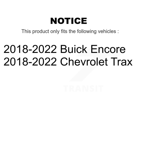Plaquettes de frein avant semi-métalliques arrière pour Buick Encore Chevrolet Trax KPF-100564 2018-2022