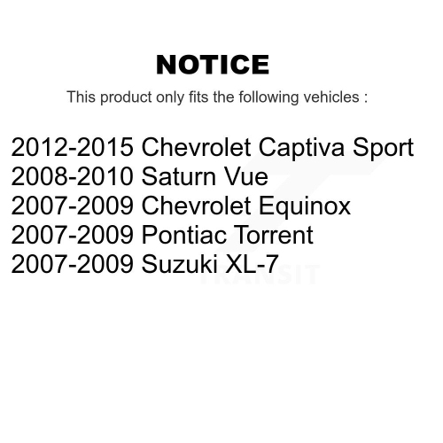 Front Rear Ceramic Disc Brake Pads Kit For Chevrolet Equinox Pontiac Torrent Saturn Vue KNF-100670