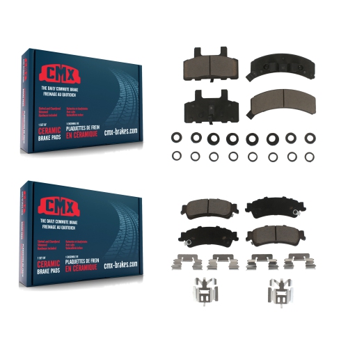 CMX  Front Rear Ceramic Brake Pads Kit for Gmc Yukon Cadillac 60 Special Kcx-100260