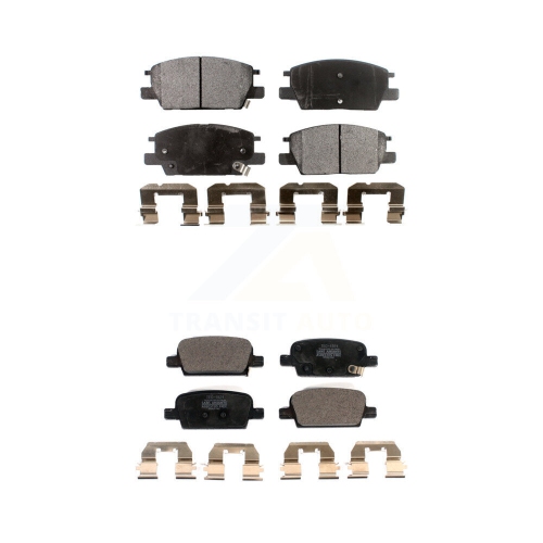 TEC  Front Rear Ceramic Brake Pad Kit for 2016-2019 Chevrolet Malibu With Manual Parking Ktc-100596