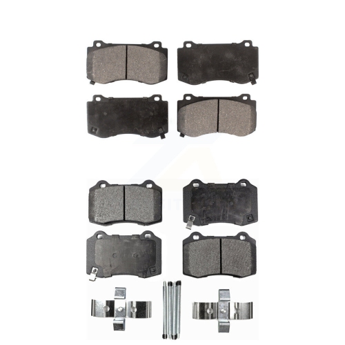 Front Rear Semi-Metallic Brake Pads Kit For Dodge Charger Chrysler 300 Challenger Jeep KPF-100060