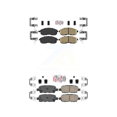Ensemble de plaquettes de frein à disque en céramique avant arrière pour Nissan Sentra Altima KNF-100039