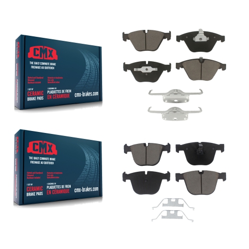 Front & Rear Ceramic Brake Pad Kit For BMW M3, 650i, 550i, 750i – Low Dust, Lifetime Warranty