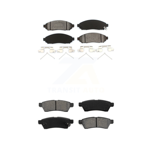 SIM  Front Rear Semi-Metallic Brake Pads Kit for Nissan Frontier Xterra Suzuki Equator Ksm-100053
