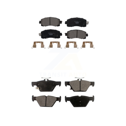 TEC  Front Rear Ceramic Brake Pad Kit for Subaru Crosstrek Outback Forester Wrx Impreza Legacy Ktc-100547