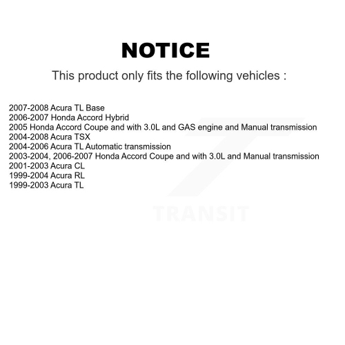 Plaquettes de frein avant semi-métalliques arrière pour Honda Accord Acura TL TSX CL RL KPF-100360