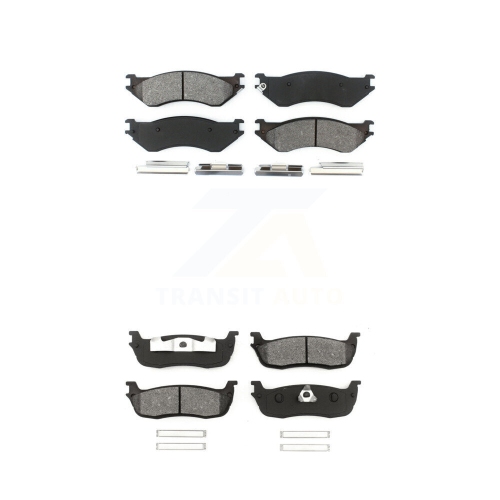 SIM  Front Rear Semi-Metallic Brake Pads Kit for Ford F-150 F-250 HD Expedition Heritage Ksm-100305