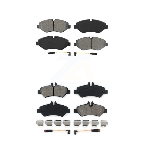 SIM  Front Rear Semi-Metallic Brake Pad Kit for Sprinter 2500 Mercedes-Benz Dodge Freightliner Ksm-100116