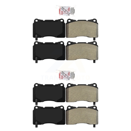 Front Rear Semi-Metallic Disc Brake Pads Kit For 2005-2006 Ford GT KNF-101354