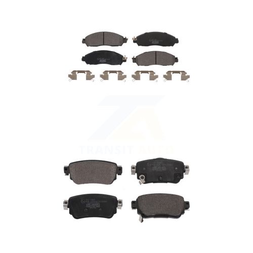 TEC  Front Rear Ceramic Brake Pads Kit for Nissan Leaf With Electric Parking Ktc-100677