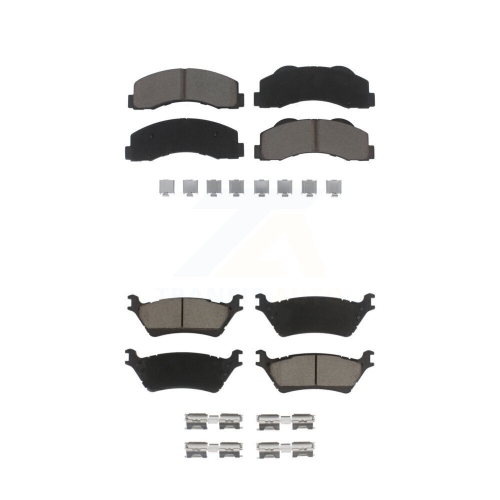 Front Rear Ceramic Brake Pads Kit For Ford F-150 KCX-100460